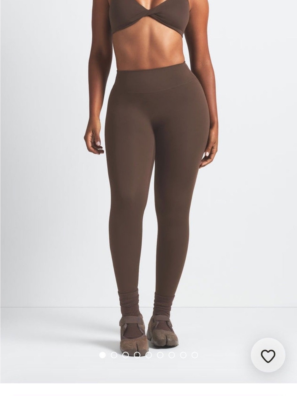 NIKE SKIMS High-waist 26”  Sculpting Leggings Dark Sepia